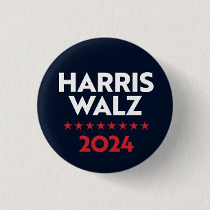 Harris Walz 2024 Button