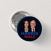 Harris Walz 2024 Button (Vorne & Hinten)