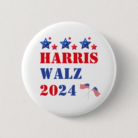 HARRIS WALZ 2024 BUTTON (Vorderseite)