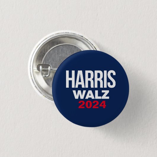 Harris Walz 2024 Button (Vorne & Hinten)