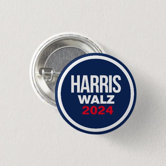 Harris Walz 2024 Button (Vorne & Hinten)