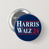 Harris Walz 2024 Button (Vorne & Hinten)