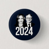 Harris Walz 2024 Button (Vorderseite)