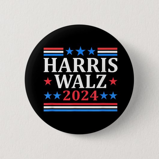 Harris Walz 2024 Button (Vorderseite)