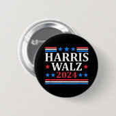 Harris Walz 2024 Button (Vorne & Hinten)