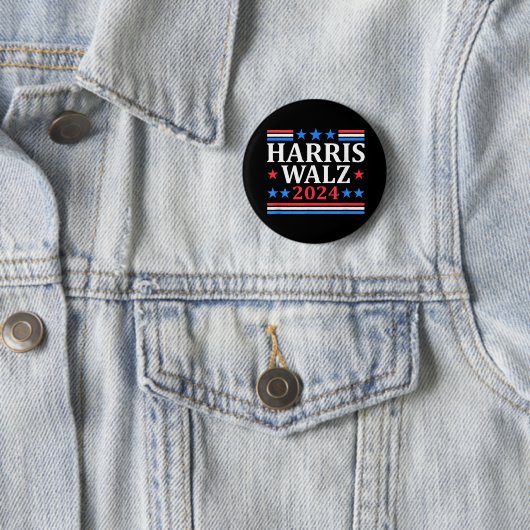 Harris Walz 2024 Button (Beispiel)