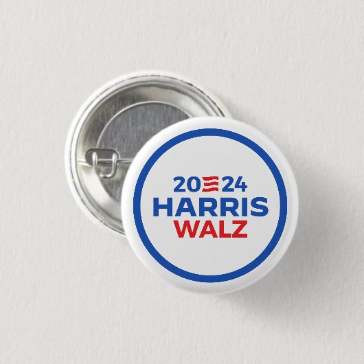 Harris Walz 2024 Button (Vorne & Hinten)