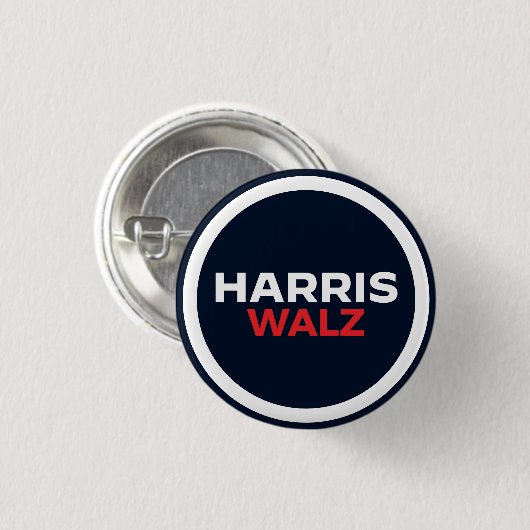 Harris Walz 2024 Button (Vorne & Hinten)