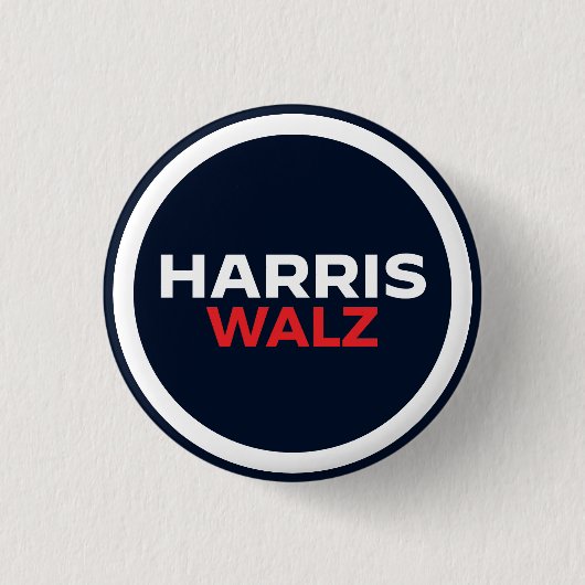 Harris Walz 2024 Button (Vorderseite)