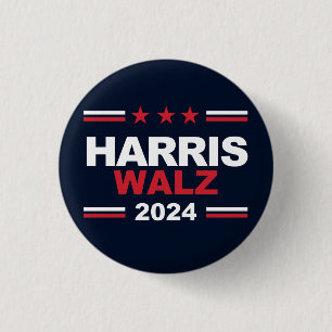Harris Walz 2024 Button