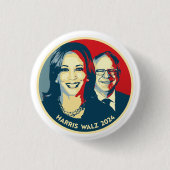 Harris Walz 2024 Button (Vorderseite)
