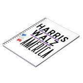Harris Walz 2024 Button Notizblock (Linke Seite)