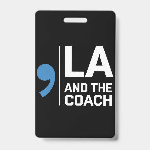 Harris Walz 2024 Comma La und The Coach 2024 Ausweis