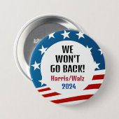Harris/Walz 2024 Design Button (Vorne & Hinten)