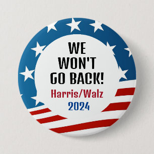 Harris/Walz 2024 Design Button
