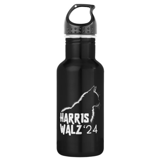 Harris Walz 2024 Edelstahlflasche (Vorderseite)