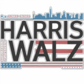 Harris Walz 2024 Essential Aufkleber (Vorderseite)