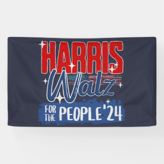Harris Walz 2024 für den Demokraten für das Volk Banner