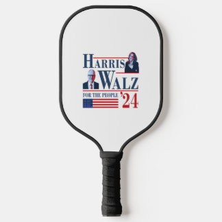 Harris Walz 2024 für die Menschen Pickleball Schläger
