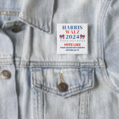 Harris Walz 2024 für die Rechte Ihrer Tochter stim Button (Beispiel)