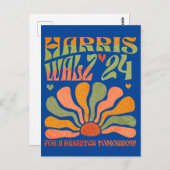 Harris Walz 2024, für eine bessere Zukunft Postkarte (Vorne/Hinten)