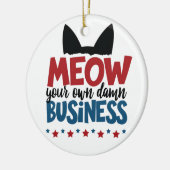 Harris Walz 2024 für Ihr eigenes Unternehmen Keramik Ornament (Links)