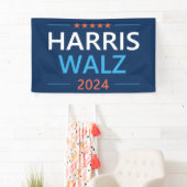 Harris Walz 2024 für Präsident Banner (Insitu)