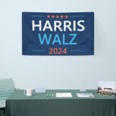 Harris Walz 2024 für Präsident Banner (Messeveranstaltung)