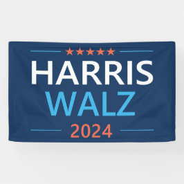 Harris Walz 2024 für Präsident Banner