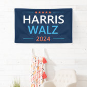 Harris Walz 2024 für Präsident Banner (Insitu)