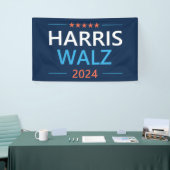 Harris Walz 2024 für Präsident Banner (Messeveranstaltung)