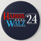 Harris Walz 2024 für Präsident Button (Vorderseite)