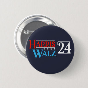 Harris Walz 2024 für Präsident Button