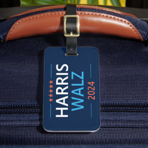Harris Walz 2024 für Präsident Gepäckanhänger