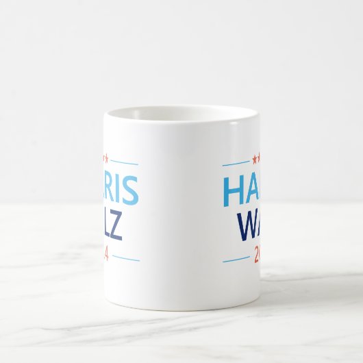 Harris Walz 2024 für Präsident Kaffeetasse (Mittel)