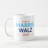 Harris Walz 2024 für Präsident Kaffeetasse (Links)