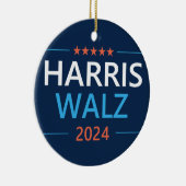 Harris Walz 2024 für Präsident Keramik Ornament (Rechts)