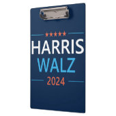 Harris Walz 2024 für Präsident Klemmbrett (Links)