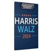 Harris Walz 2024 für Präsident Klemmbrett (Rechts)