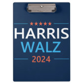 Harris Walz 2024 für Präsident Klemmbrett (Vorderseite)