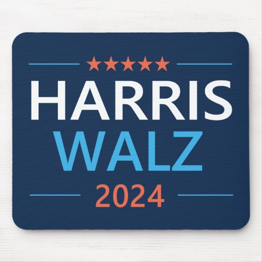 Harris Walz 2024 für Präsident Mousepad (Vorne)