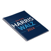 Harris Walz 2024 für Präsident Notizblock (Rechte Seite)