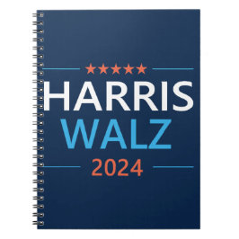 Harris Walz 2024 für Präsident Notizblock