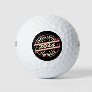 Harris Walz 2024 für Präsident Patrioten Kamala  Golfball