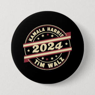 Harris Walz 2024 für Präsident Patriotic Kamala Button