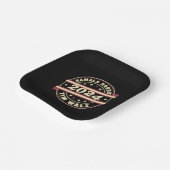 Harris Walz 2024 für Präsident Patriotic Kamala Pappteller (Gewinkelt)