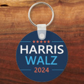 Harris Walz 2024 für Präsident Schlüsselanhänger (Rückseite)