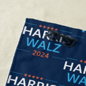 Harris Walz 2024 für Präsident Strandtuch (Beispiel)