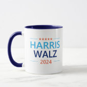 Harris Walz 2024 für Präsident Tasse (Links)