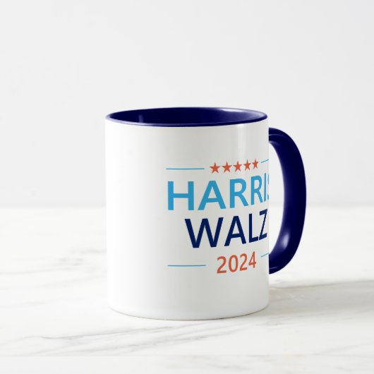 Harris Walz 2024 für Präsident Tasse (VorderseiteRechts)